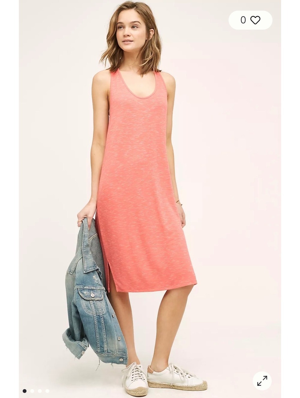 Anthropologie Saturday/Sunday Asa Coral Tank Dress | Size S | NWT 🌸